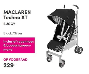 Aanbiedingen Maclaren techno xt buggy - Maclaren - Geldig van 28/11/2021 tot 04/12/2021 bij Baby & Tiener Megastore