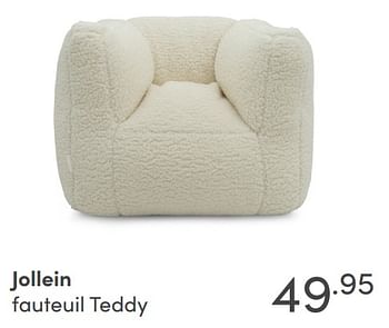 Aanbiedingen Jollein fauteuil teddy - Jollein - Geldig van 28/11/2021 tot 04/12/2021 bij Baby & Tiener Megastore