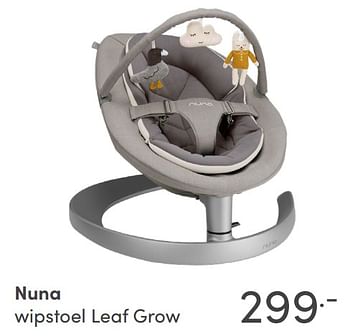 Aanbiedingen Nuna wipstoel leaf grow - Nuna - Geldig van 28/11/2021 tot 04/12/2021 bij Baby & Tiener Megastore