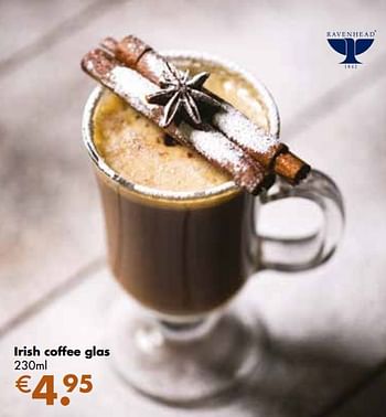 Aanbiedingen Irish coffee glas - Ravenhead - Geldig van 24/11/2021 tot 19/12/2021 bij Multi Bazar