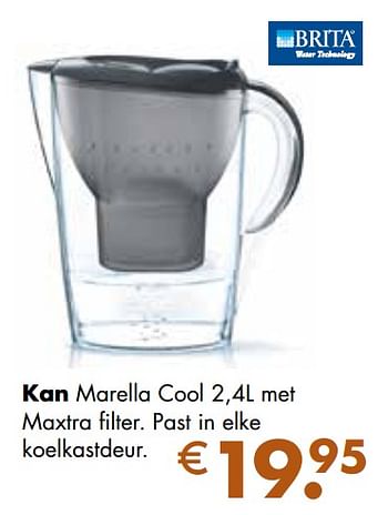 Aanbiedingen Kan marella cool met maxtra filter - Brita - Geldig van 24/11/2021 tot 19/12/2021 bij Multi Bazar