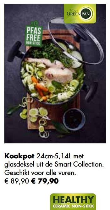 Aanbiedingen Kookpot - Greenpan - Geldig van 24/11/2021 tot 19/12/2021 bij Multi Bazar