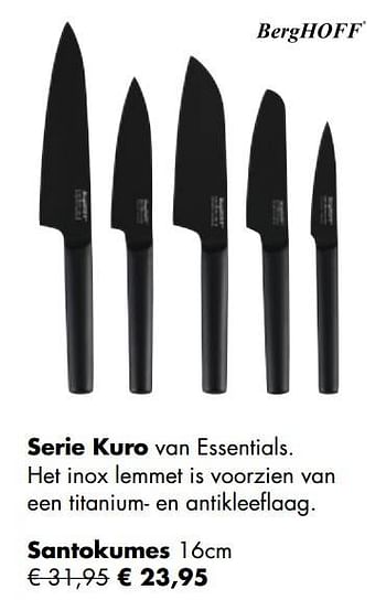 Aanbiedingen Serie kuro van essentials santokumes - Essentials - Geldig van 24/11/2021 tot 19/12/2021 bij Multi Bazar