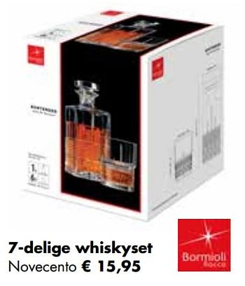 Aanbiedingen 7-delige whiskyset novecento - Bormioli - Geldig van 24/11/2021 tot 19/12/2021 bij Multi Bazar