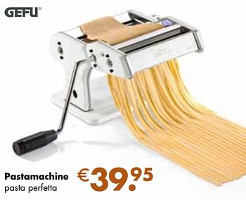 Aanbiedingen Pastamachine pasta perfetta - Gefu - Geldig van 24/11/2021 tot 19/12/2021 bij Multi Bazar