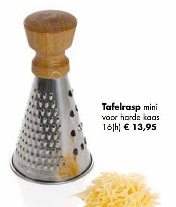 Aanbiedingen Tafelrasp mini voor harde kaas - Boska - Geldig van 24/11/2021 tot 19/12/2021 bij Multi Bazar