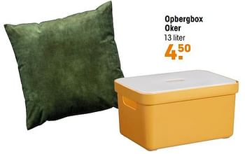Aanbiedingen Opbergbox oker - Huismerk - Kwantum - Geldig van 29/11/2021 tot 19/12/2021 bij Kwantum