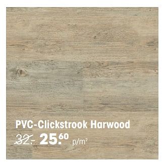Aanbiedingen Pvc-clickstrook harwood - Huismerk - Kwantum - Geldig van 29/11/2021 tot 19/12/2021 bij Kwantum