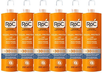 Aanbiedingen Roc Soleil Protect Moisturising Spray Lotion Spf 30 Voordeelverpakking - Geldig van 29/11/2021 tot 21/01/2022 bij Drogisterij.net