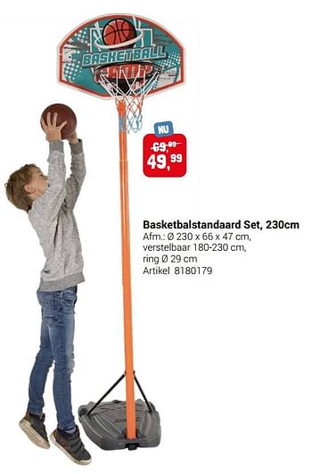 Aanbiedingen Basketbalstandaard set - Geldig van 22/09/2021 tot 05/12/2021 bij Lobbes