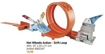 Aanbiedingen Hot wheels action - drift loop - Hot Wheels - Geldig van 22/09/2021 tot 05/12/2021 bij Lobbes