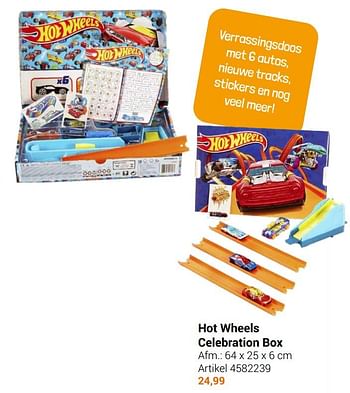 Aanbiedingen Hot wheels celebration box - Hot Wheels - Geldig van 22/09/2021 tot 05/12/2021 bij Lobbes