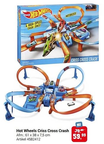 Aanbiedingen Hot wheels criss cross crash - Hot Wheels - Geldig van 22/09/2021 tot 05/12/2021 bij Lobbes