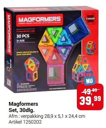 Aanbiedingen Magformers set - Magformers - Geldig van 22/09/2021 tot 05/12/2021 bij Lobbes