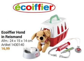 Aanbiedingen Ecoiffier hond in reismand - Ecoiffier - Geldig van 22/09/2021 tot 05/12/2021 bij Lobbes