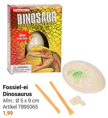 Aanbiedingen Fossiel-ei dinosaurus - Geldig van 22/09/2021 tot 05/12/2021 bij Lobbes