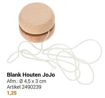 Aanbiedingen Blank houten jojo - Geldig van 22/09/2021 tot 05/12/2021 bij Lobbes