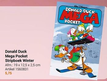 Aanbiedingen Donald duck mega pocket stripboek winter - Donald Duck - Geldig van 22/09/2021 tot 05/12/2021 bij Lobbes