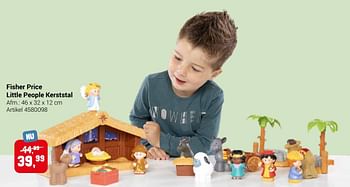 Aanbiedingen Fisher price little people kerststal - Fisher-Price - Geldig van 22/09/2021 tot 05/12/2021 bij Lobbes