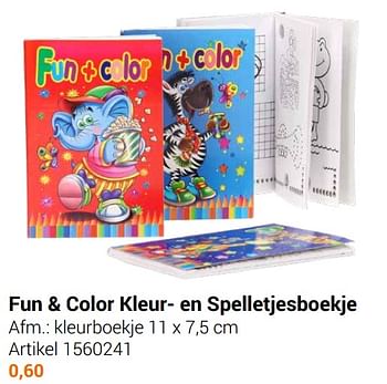 Aanbiedingen Fun + color kleur- en spelletjesboekje - Geldig van 22/09/2021 tot 05/12/2021 bij Lobbes