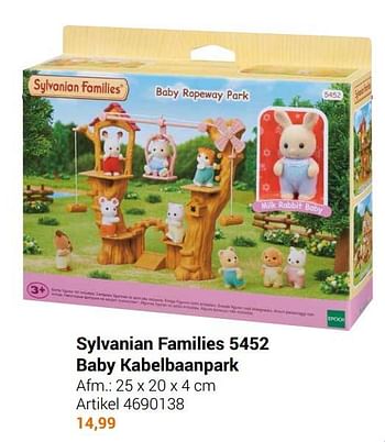 Aanbiedingen Sylvanian families 5452 baby kabelbaanpark - Sylvanian Families - Geldig van 22/09/2021 tot 05/12/2021 bij Lobbes