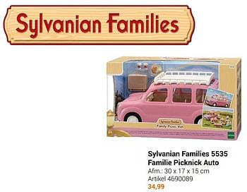 Aanbiedingen Sylvanian families 5535 familie picknick auto - Sylvanian Families - Geldig van 22/09/2021 tot 05/12/2021 bij Lobbes