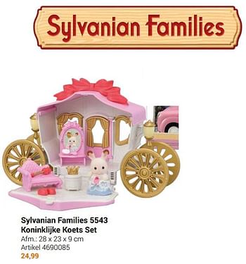 Aanbiedingen Sylvanian families 5543 koninklijke koets set - Sylvanian Families - Geldig van 22/09/2021 tot 05/12/2021 bij Lobbes