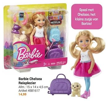 Aanbiedingen Barbie chelsea reisplezier - Mattel - Geldig van 22/09/2021 tot 05/12/2021 bij Lobbes