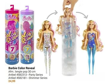 Aanbiedingen Barbie color reveal party series - Mattel - Geldig van 22/09/2021 tot 05/12/2021 bij Lobbes