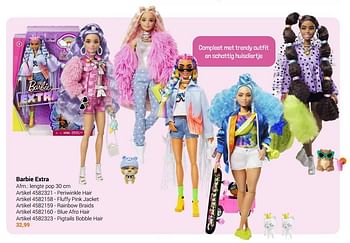 Aanbiedingen Barbie extra periwinkle hair - Mattel - Geldig van 22/09/2021 tot 05/12/2021 bij Lobbes