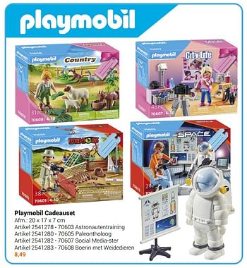 Aanbiedingen Playmobil cadeauset 70603 astronautentraining - Playmobil - Geldig van 22/09/2021 tot 05/12/2021 bij Lobbes