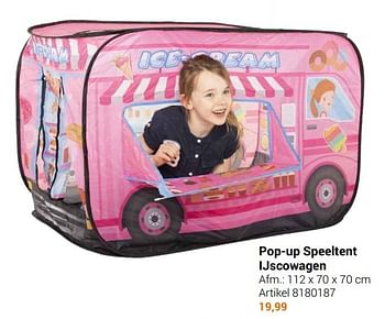 Aanbiedingen Pop-up speeltent ijscowagen - Geldig van 22/09/2021 tot 05/12/2021 bij Lobbes