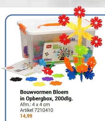 Aanbiedingen Bouwvormen bloem in opbergbox - Geldig van 22/09/2021 tot 05/12/2021 bij Lobbes