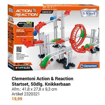 Aanbiedingen Clementoni action + reaction startset knikkerbaan - Clementoni - Geldig van 22/09/2021 tot 05/12/2021 bij Lobbes