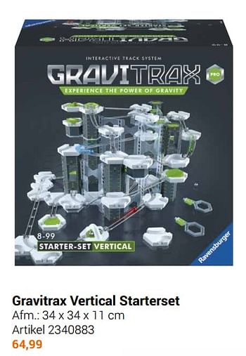 Aanbiedingen Gravitrax vertical starterset - Ravensburger - Geldig van 22/09/2021 tot 05/12/2021 bij Lobbes
