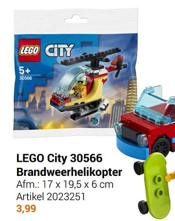 Aanbiedingen Lego city 30566 brandweerhelikopter - Lego - Geldig van 22/09/2021 tot 05/12/2021 bij Lobbes