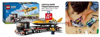 Aanbiedingen Lego city 60289 vliegshowjettransport - Lego - Geldig van 22/09/2021 tot 05/12/2021 bij Lobbes