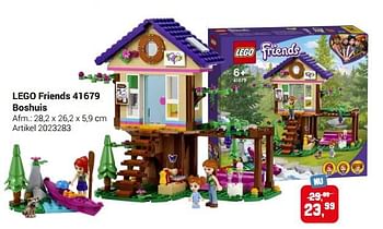 Aanbiedingen Lego friends 41679 boshuis - Lego - Geldig van 22/09/2021 tot 05/12/2021 bij Lobbes