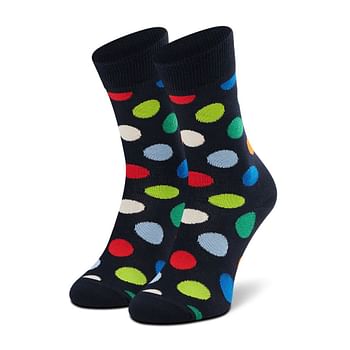 Aanbiedingen Happy Socks Big Dot - Donkerblauw Multi - Geldig van 30/11/2021 tot 27/12/2021 bij Expo XL