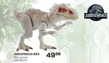 Aanbiedingen Indominus rex - Jurassic World - Geldig van 01/12/2021 tot 04/01/2022 bij Supra Bazar
