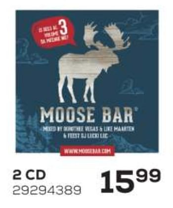 Aanbiedingen 2 cd moose bar - Huismerk - Supra Bazar - Geldig van 01/12/2021 tot 04/01/2022 bij Supra Bazar