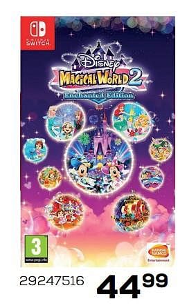 Aanbiedingen Disney magical world 2 - Bandai Namco Entertainment - Geldig van 01/12/2021 tot 04/01/2022 bij Supra Bazar