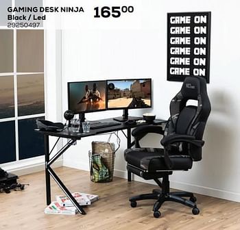Aanbiedingen Gaming desk ninja - Huismerk - Supra Bazar - Geldig van 01/12/2021 tot 04/01/2022 bij Supra Bazar