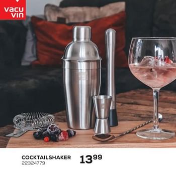 Aanbiedingen Cocktailshaker - Vacuvin - Geldig van 01/12/2021 tot 04/01/2022 bij Supra Bazar