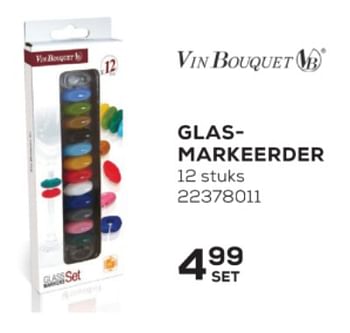 Aanbiedingen Glasmarkeerder - Vin Bouquet - Geldig van 01/12/2021 tot 04/01/2022 bij Supra Bazar