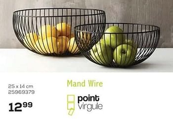 Aanbiedingen Mand wire - Point-Virgule - Geldig van 01/12/2021 tot 04/01/2022 bij Supra Bazar