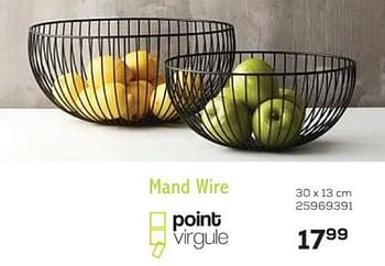 Aanbiedingen Mand wire - Point-Virgule - Geldig van 01/12/2021 tot 04/01/2022 bij Supra Bazar