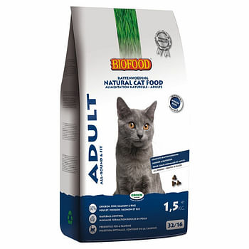 Aanbiedingen 4x Biofood Kattenvoer Adult Tarwevrij 1,5 kg - Geldig van 01/12/2021 tot 22/01/2022 bij Plein