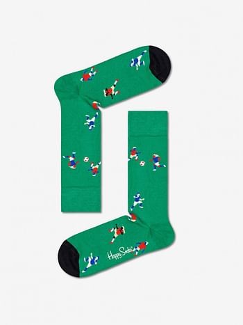 Aanbiedingen Happy Socks Football Sokken, Groen - Geldig van 01/12/2021 tot 22/01/2022 bij Expo XL