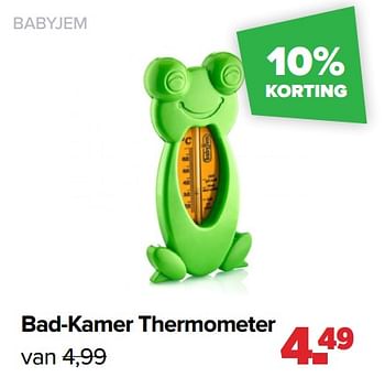 Aanbiedingen Babyjem bad-kamer thermometer - BabyJem - Geldig van 06/12/2021 tot 01/01/2022 bij Baby-Dump